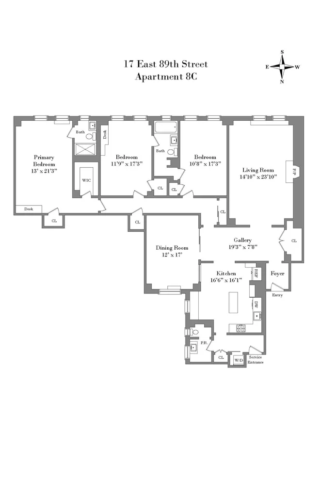 Unit for sale at 17 E 89th Street, Manhattan, NY 10128