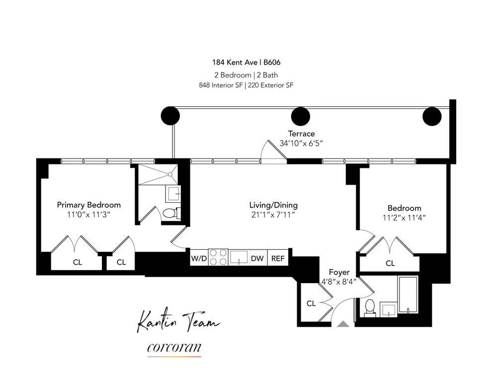 Unit for sale at 184 KENT Avenue, Brooklyn, NY 11249