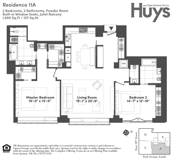 Unit for sale at 404 Park Avenue S, Manhattan, NY 10016