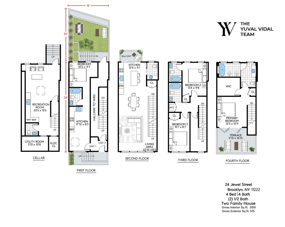 Unit for sale at 24 Jewel Street, Brooklyn, NY 11222