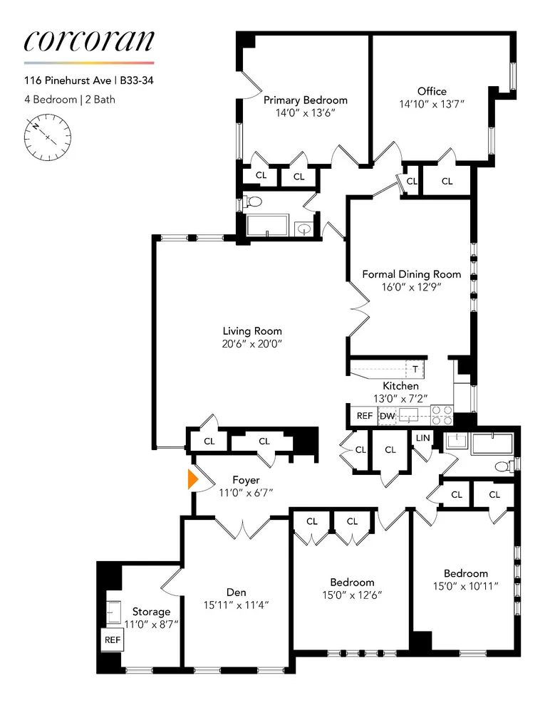 Unit for sale at 116 PINEHURST Avenue, Manhattan, NY 10033