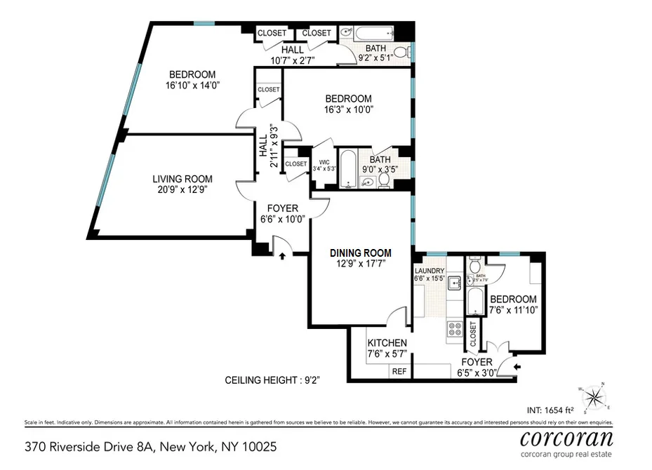 Unit for sale at 370 RIVERSIDE Drive, Manhattan, NY 10025