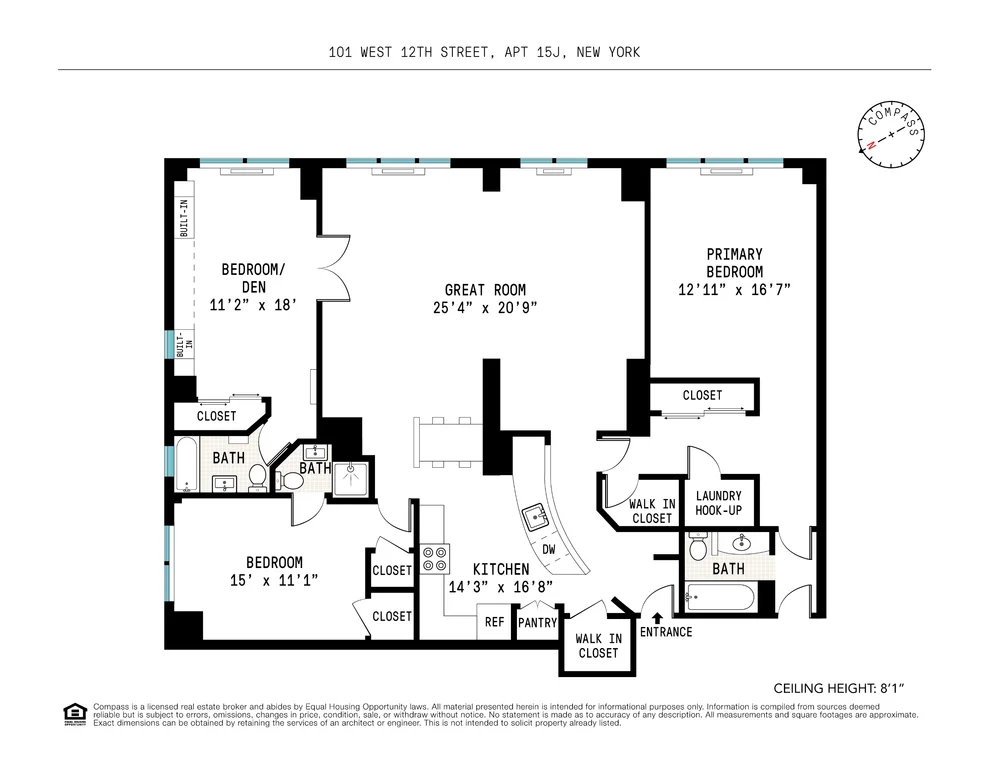 Unit for sale at 101 W 12th Street, Manhattan, NY 10011