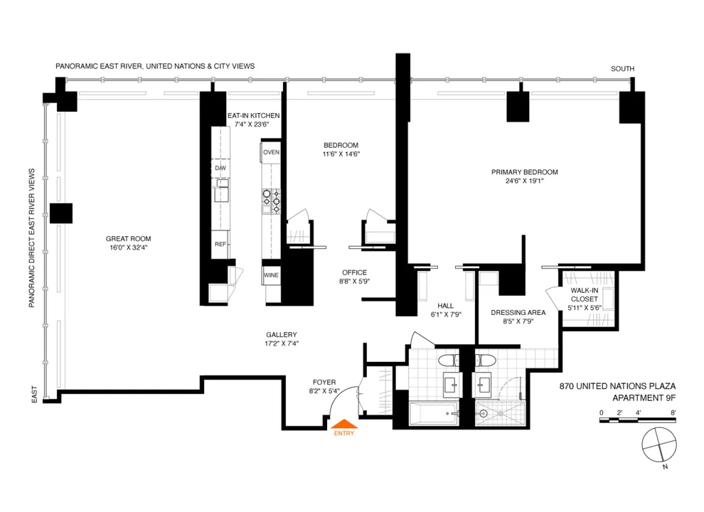 Unit for sale at 870 UNITED NATIONS Plaza, Manhattan, NY 10017