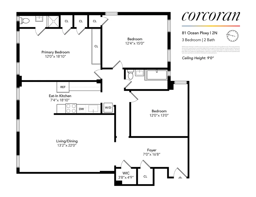 Unit for sale at 81 Ocean Parkway, Brooklyn, NY 11218