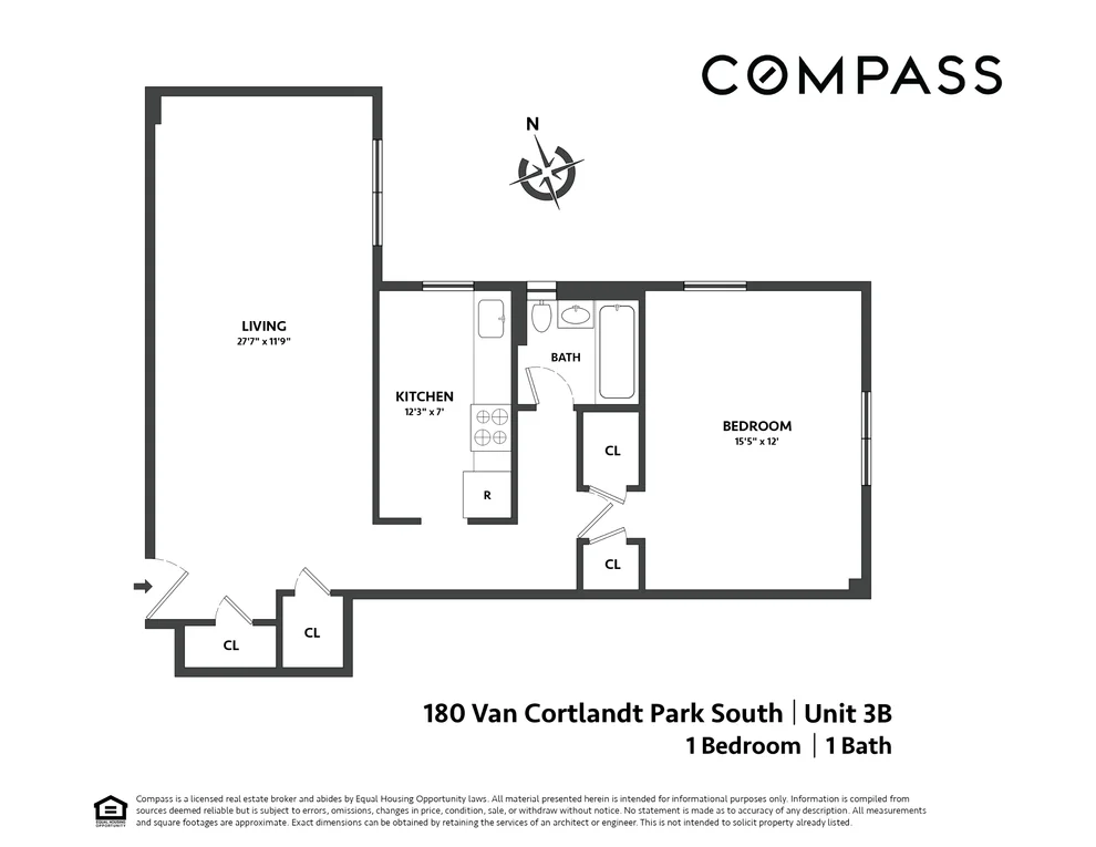 Unit for sale at 180 Van Cortlandt Park S, Bronx, NY 10463
