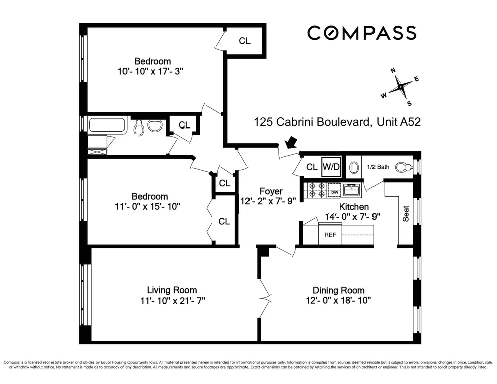 Unit for sale at 125 Cabrini Boulevard, Manhattan, NY 10033