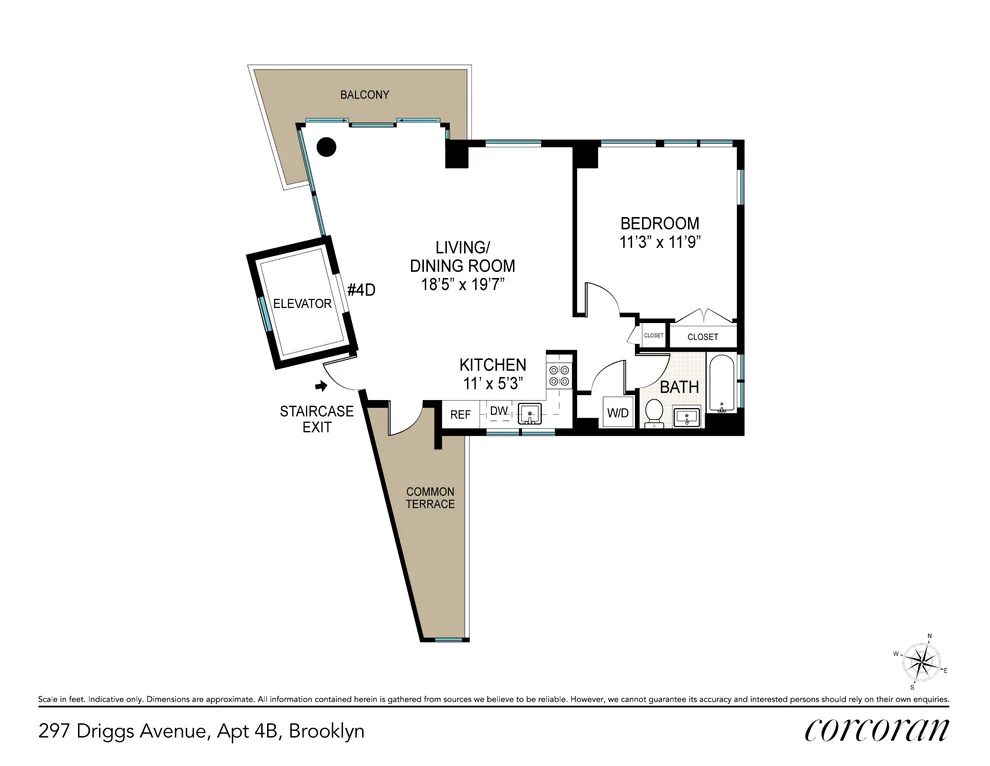 Unit for sale at 297 DRIGGS Avenue, Brooklyn, NY 11222