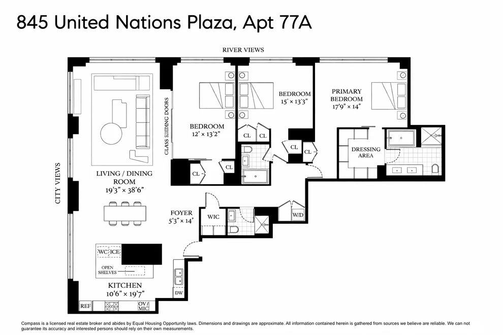 Unit for sale at 845 United Nations Plaza, Manhattan, NY 10017