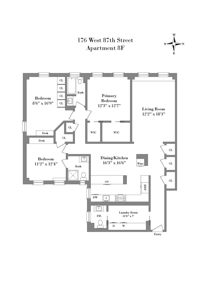 Unit for sale at 176 W 87TH Street, Manhattan, NY 10024