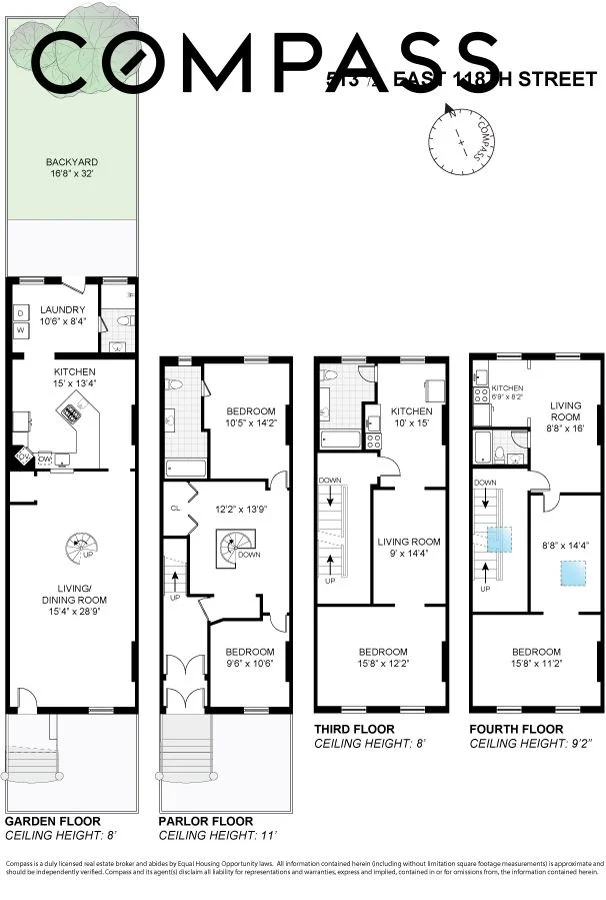 Unit for sale at 513 1/2 E 118th Street, Manhattan, NY 10035