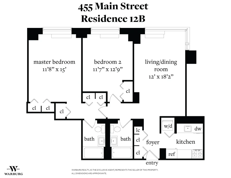 Unit for sale at 455 MAIN Street, Manhattan, NY 10044