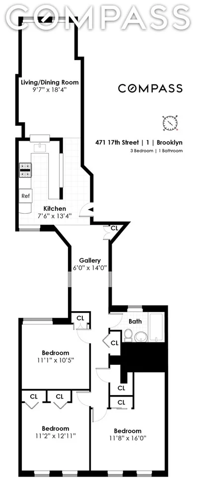 Unit for sale at 471 17th Street, Brooklyn, NY 11215