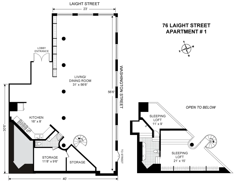 Unit for sale at 76 LAIGHT Street, Manhattan, NY 10013