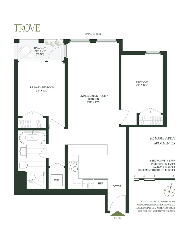 Unit for sale at 246 Maple Street, Brooklyn, NY 11225