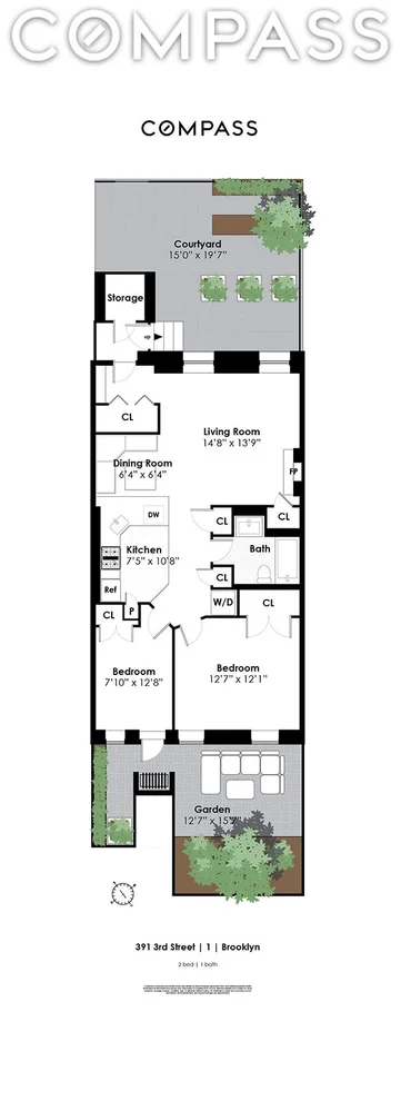 Unit for sale at 391 3rd Street, Brooklyn, NY 11215