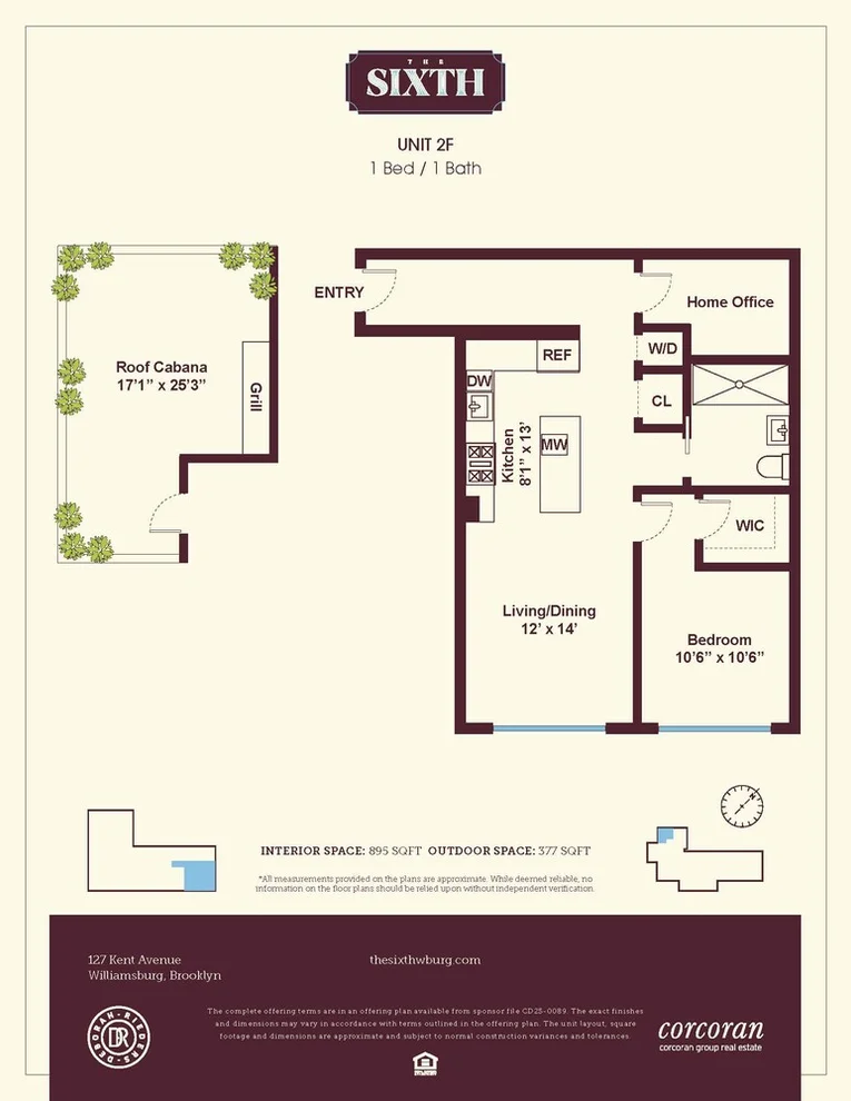 Unit for sale at 127 KENT Avenue, Brooklyn, NY 11249