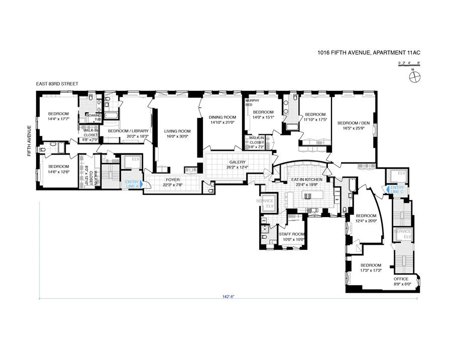 Unit for sale at 1016 5th Avenue, Manhattan, NY 10128