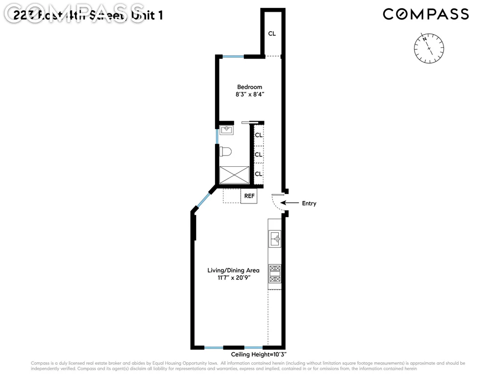 Unit for sale at 223 E 4th Street, Manhattan, NY 10009