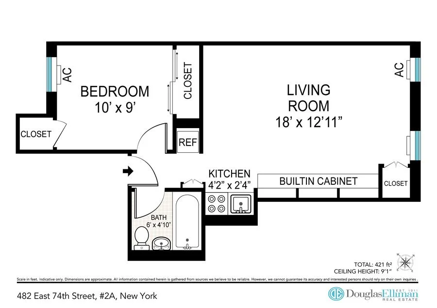 Unit for sale at 482 E 74th Street, Manhattan, NY 10021