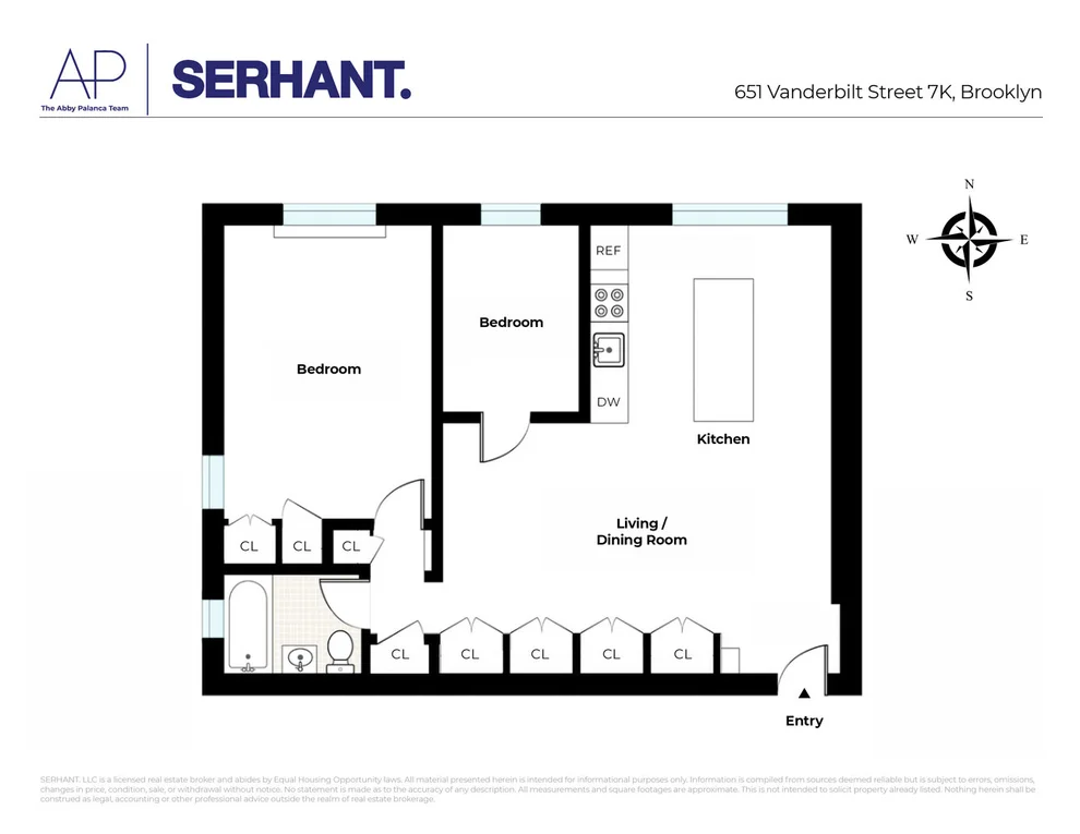 Unit for sale at 651 VANDERBILT Street, Brooklyn, NY 11218