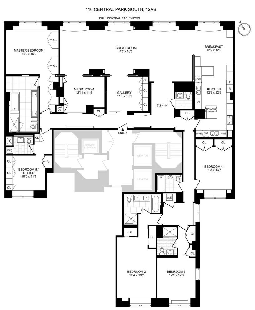 Unit for sale at 110 Central Park S, Manhattan, NY 10019
