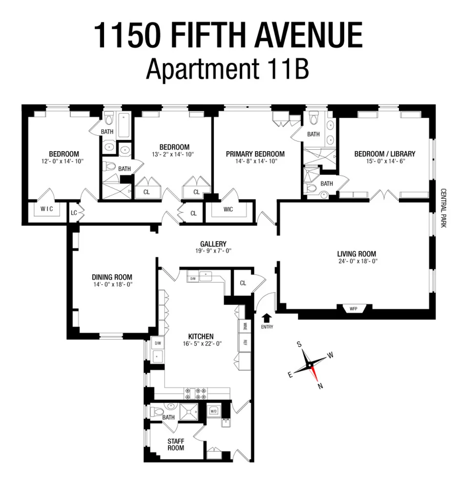 Unit for sale at 1150 5TH Avenue, Manhattan, NY 10128