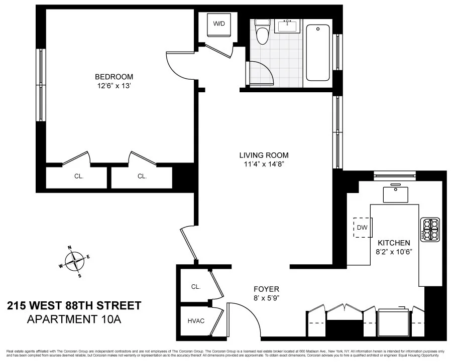 Unit for sale at 215 W 88TH Street, Manhattan, NY 10024