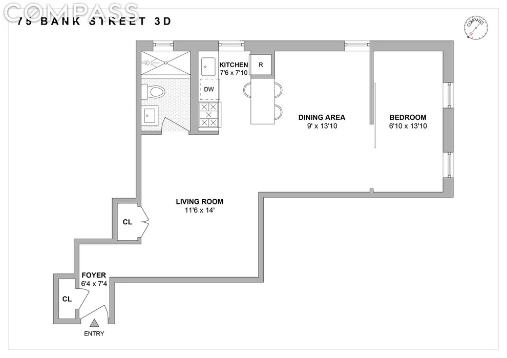 Unit for sale at 75 Bank Street, Manhattan, NY 10014