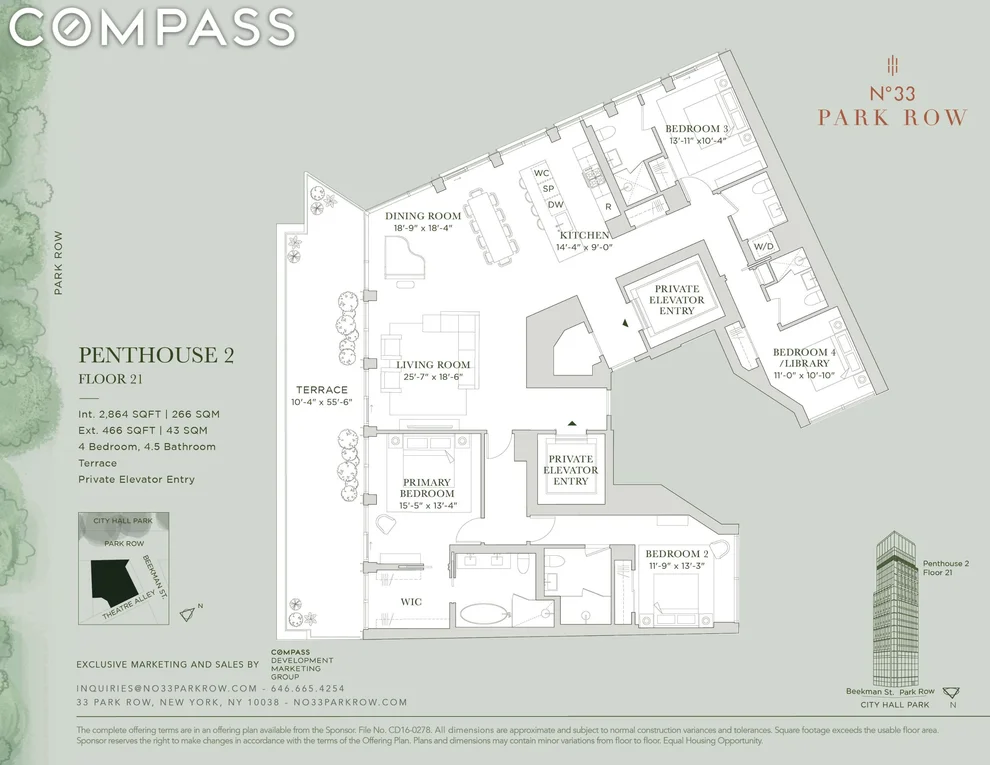 Unit for sale at 33 Park Row, Manhattan, NY 10038