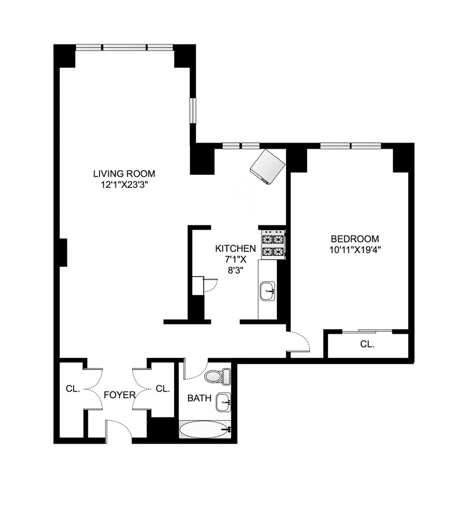 Unit for sale at 185 HALL Street, Brooklyn, NY 11205