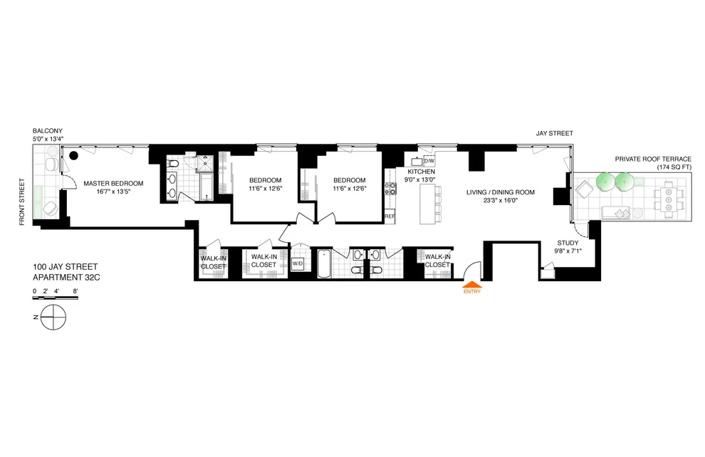 Unit for sale at 100 JAY Street, Brooklyn, NY 11201
