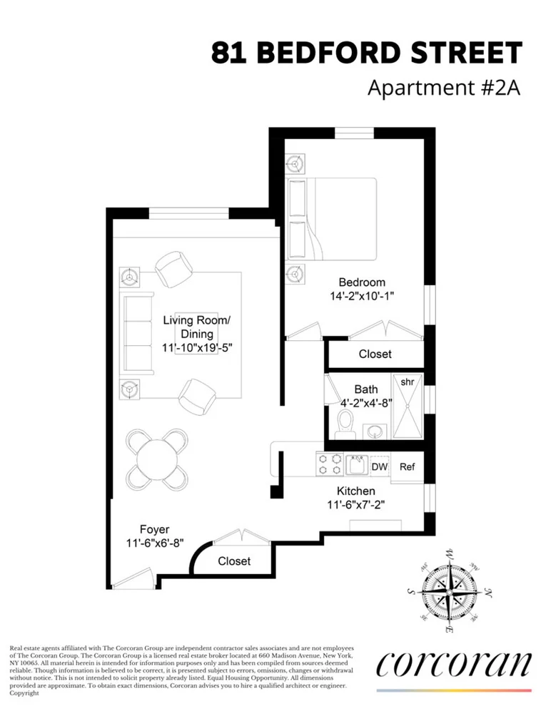 Unit for sale at 81 BEDFORD Street, Manhattan, NY 10014