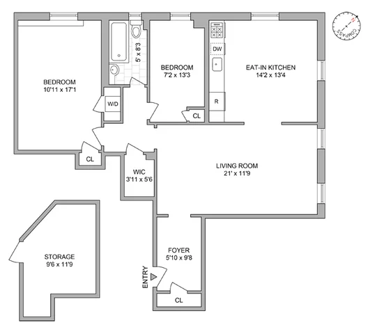 Unit for sale at 75 Prospect Park W, Brooklyn, NY 11215