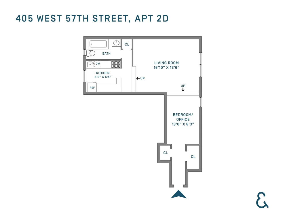 Unit for sale at 405 W 57th Street, Manhattan, NY 10019
