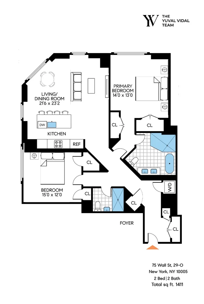 Unit for sale at 75 Wall Street, Manhattan, NY 10005