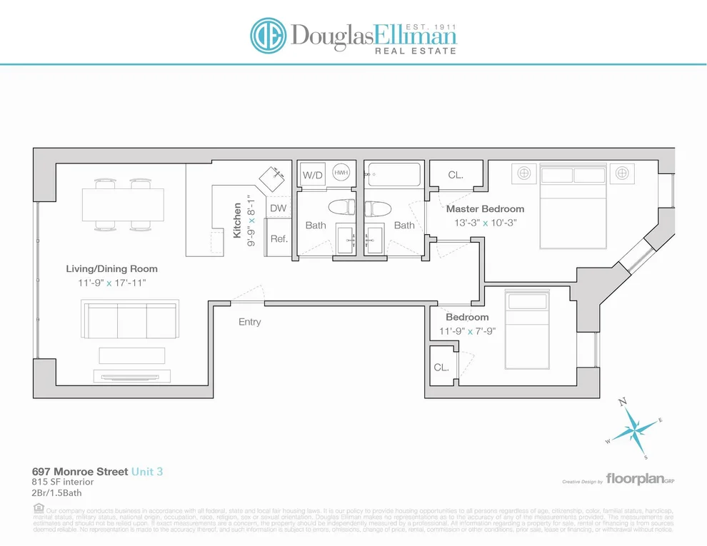 Unit for sale at 697 Monroe Street, Brooklyn, NY 11221