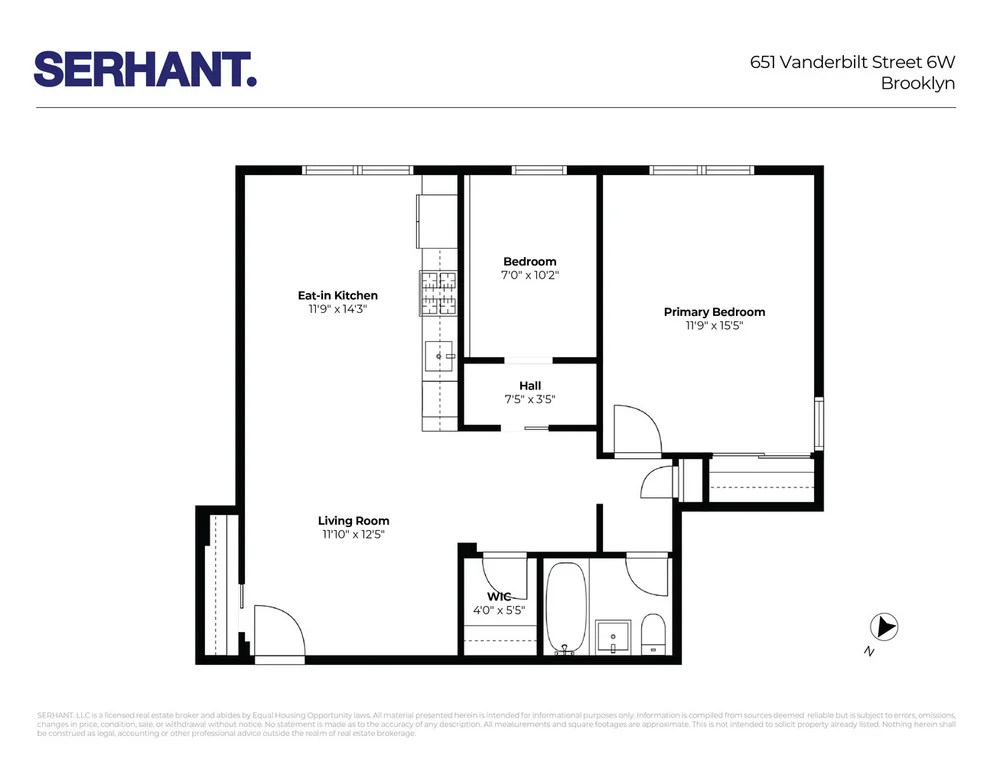 Unit for sale at 651 VANDERBILT Street, Brooklyn, NY 11218