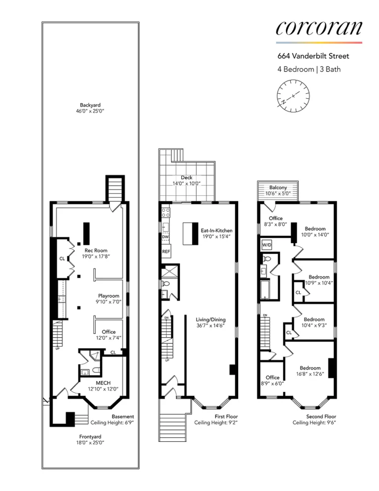 Unit for sale at 664 VANDERBILT Street, Brooklyn, NY 11218