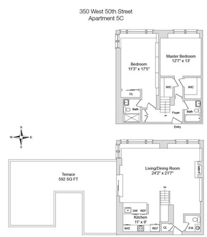 Unit for sale at 350 W 50th Street, Manhattan, NY 10019