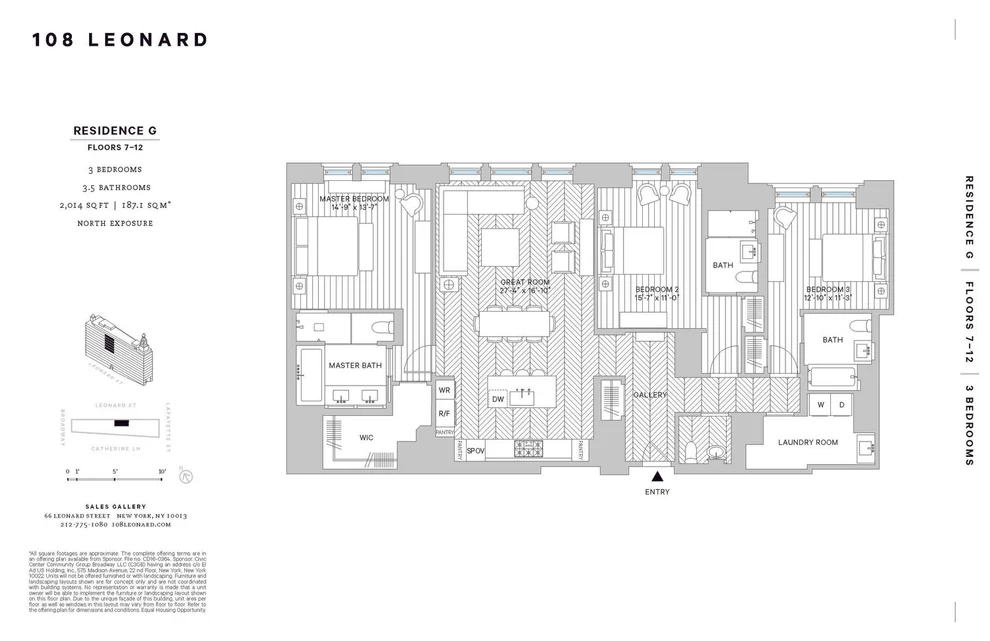 Unit for sale at 108 LEONARD Street, Manhattan, NY 10013
