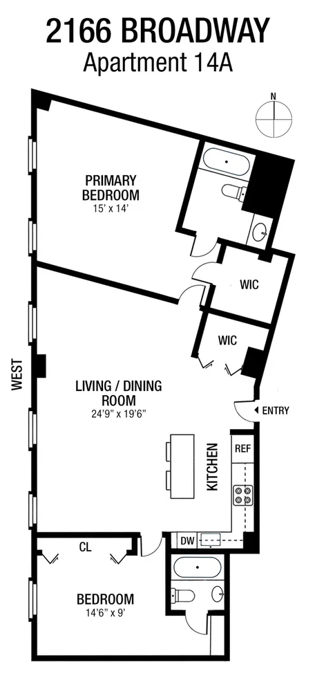 Unit for sale at 2166 BROADWAY, Manhattan, NY 10024