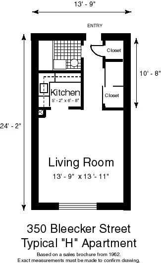 Unit for sale at 350 BLEECKER Street, Manhattan, NY 10014