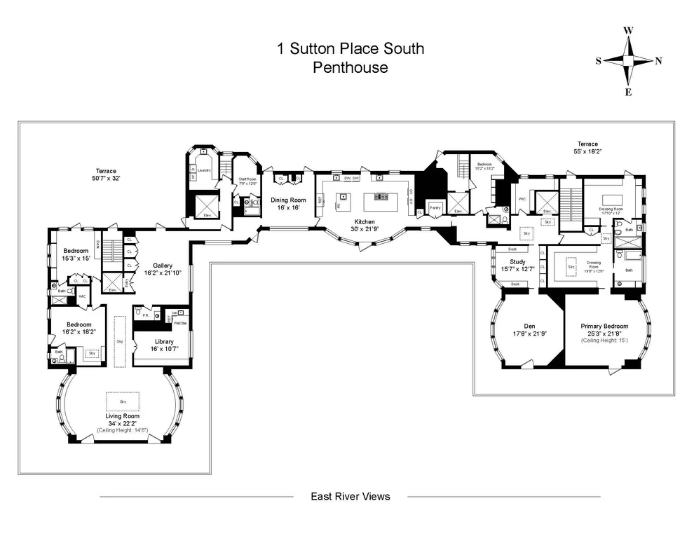 Unit for sale at 1 Sutton Place S, Manhattan, NY 10022