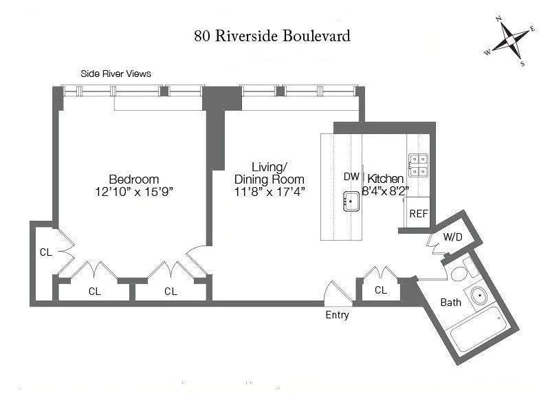 Unit for sale at 80 Riverside Boulevard, Manhattan, NY 10069