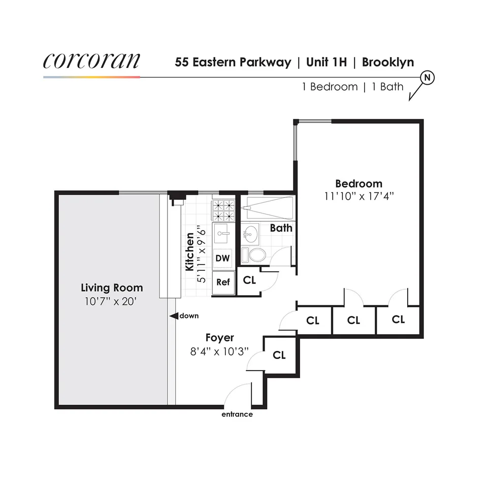 Unit for sale at 55 EASTERN Parkway, Brooklyn, NY 11238