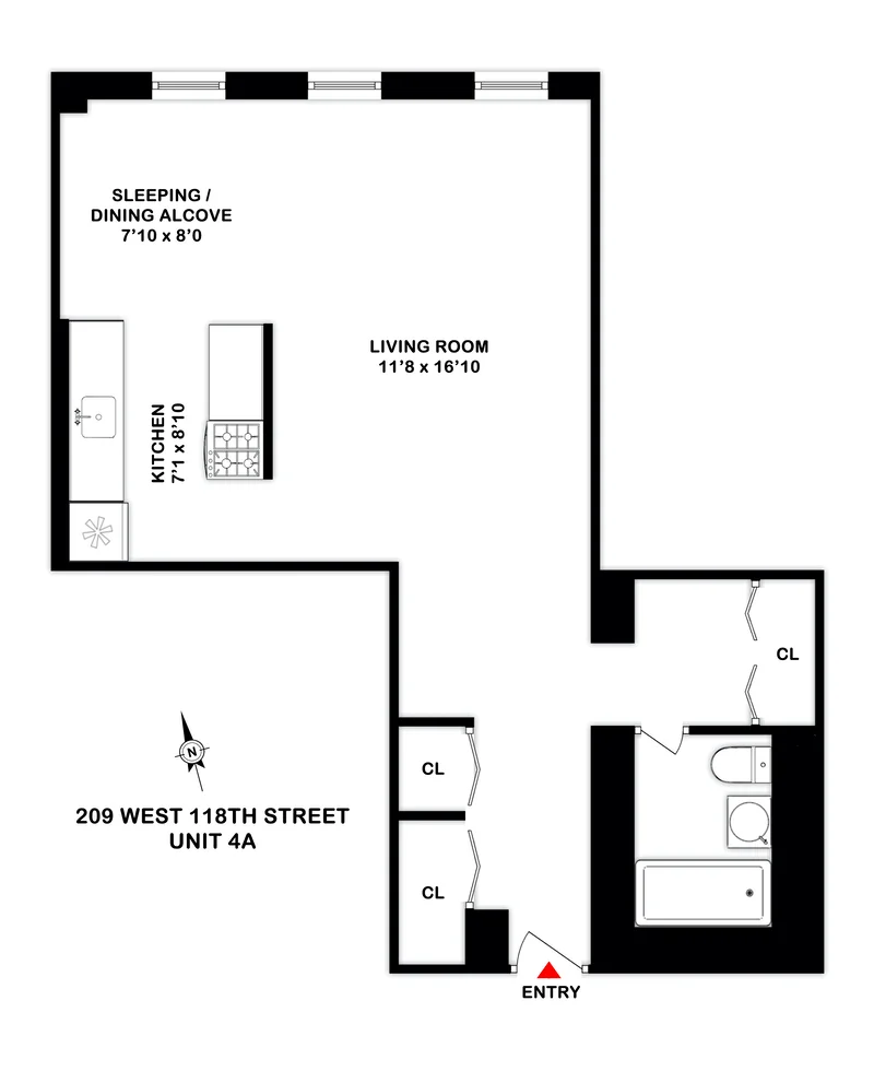 Unit for sale at 209 W 118TH Street, Manhattan, NY 10026