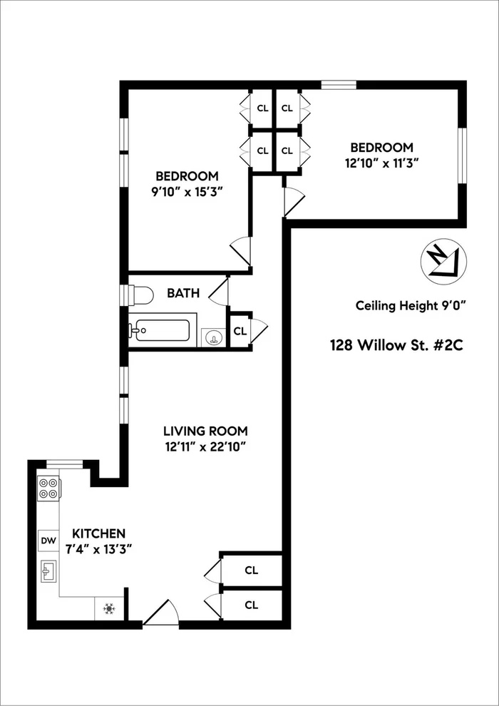 Unit for sale at 128 Willow Street, Brooklyn, NY 11201