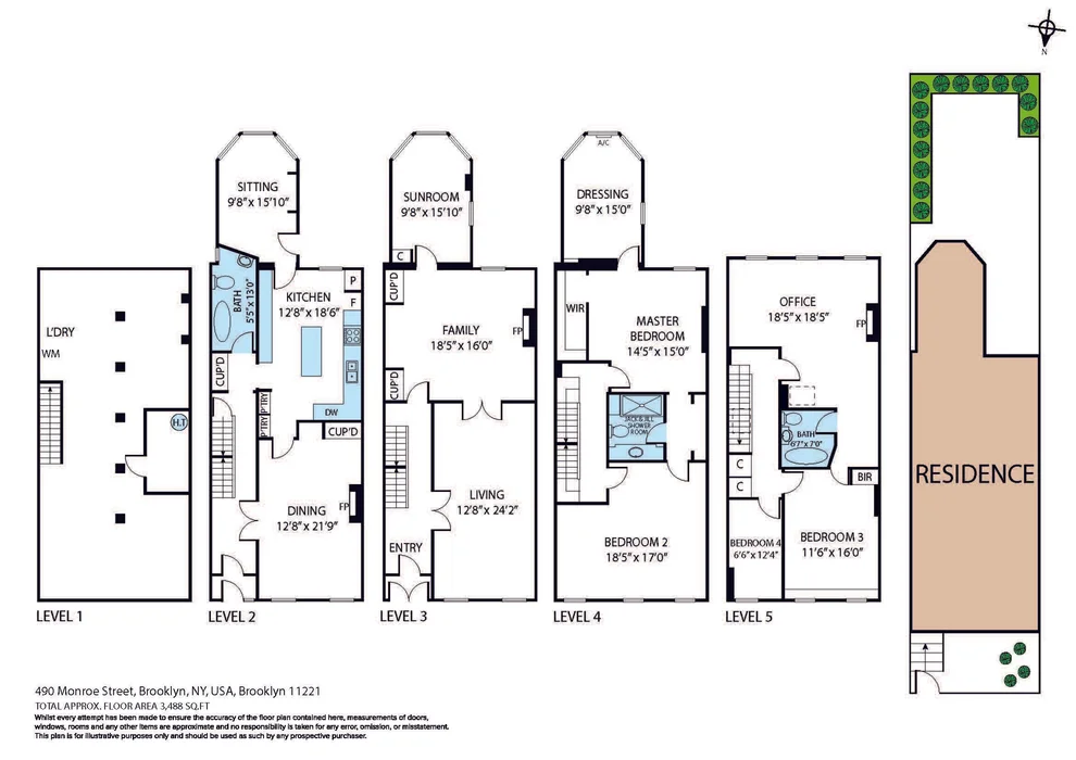 Unit for sale at 490 MONROE Street, Brooklyn, NY 11221