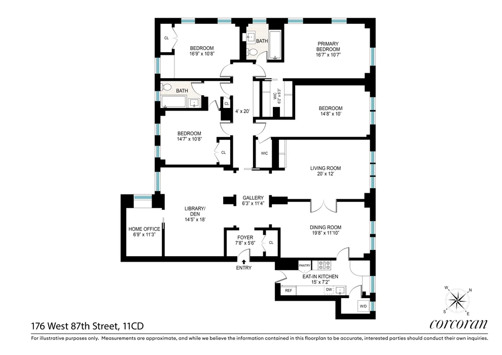 Unit for sale at 176 W 87TH Street, Manhattan, NY 10024
